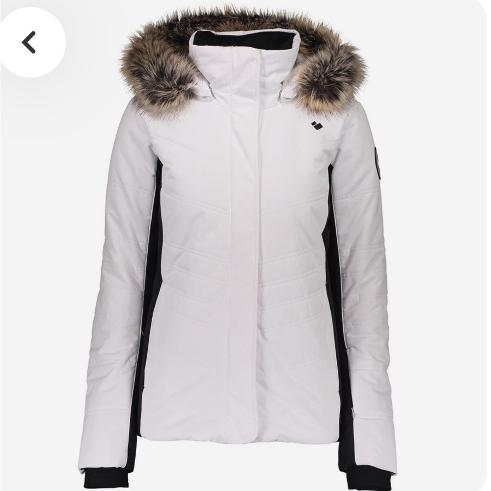 Obermeyer Women's Tuscany II Jacket in White and Black